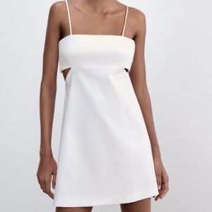 Zara White Cutout Dress